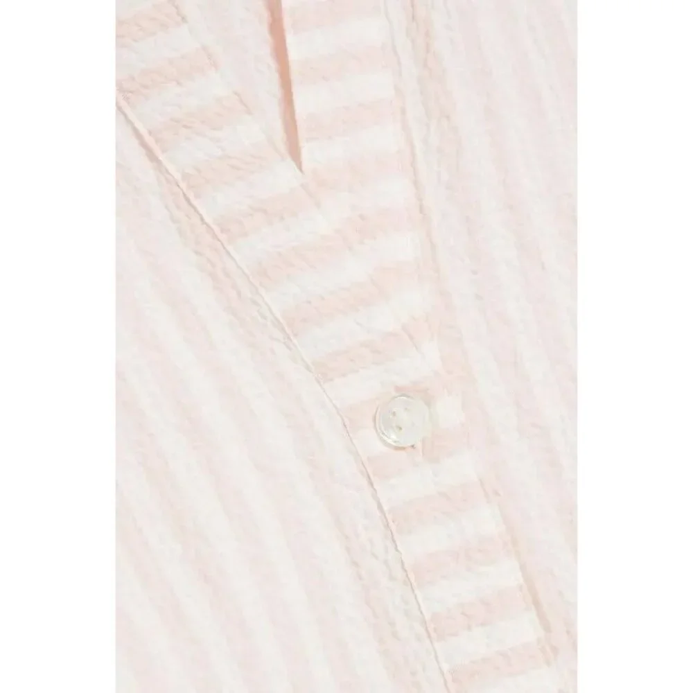 NWT Veronica Beard Avella Ruffled Striped Seersucker Mini Dress Size 12 - Picture 4 of 12
